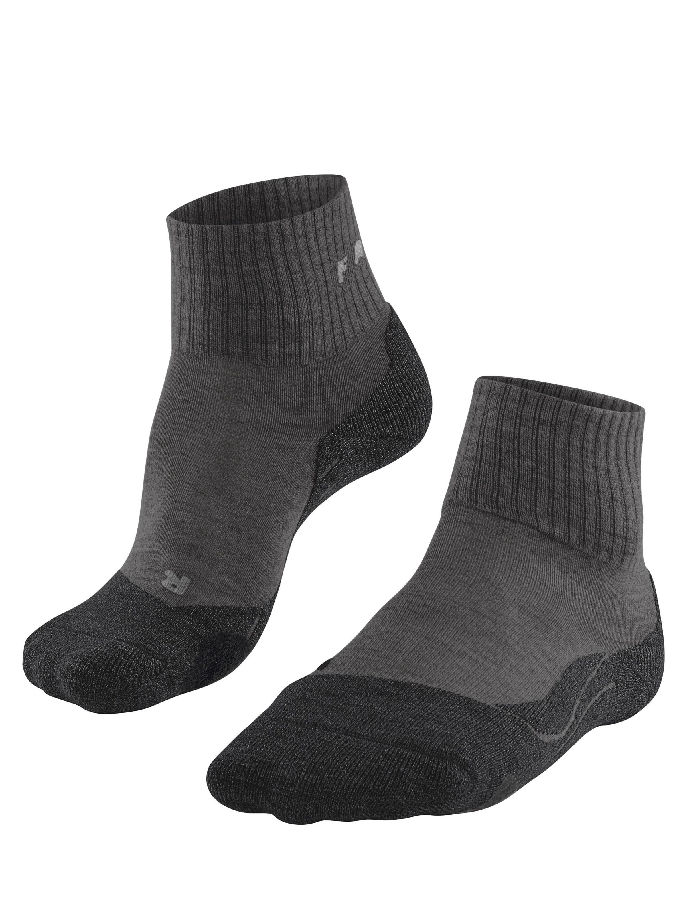 FALKE Athletic Socks 'TK2 Explore Wool Short' in 35-36 in Black, Item view