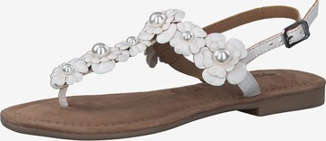 TAMARIS T-Bar Sandals in White: front