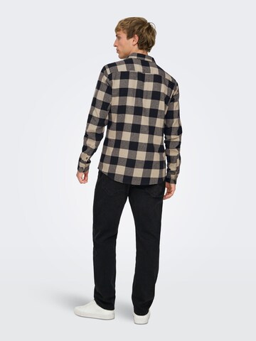 regular Jeans 'ONSYOKE' di Only & Sons in nero