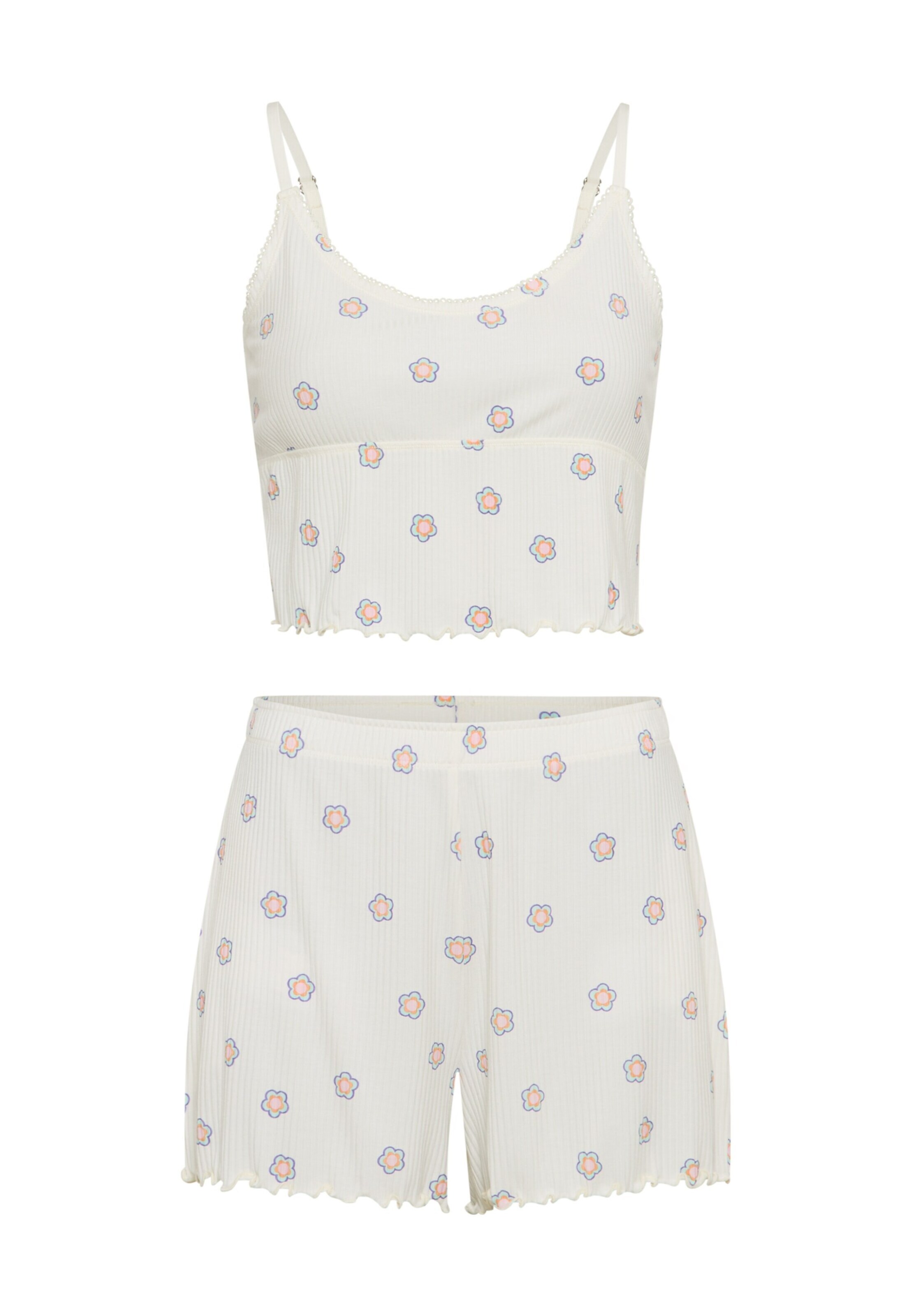 LSCN by LASCANA Shorty in Beige: front