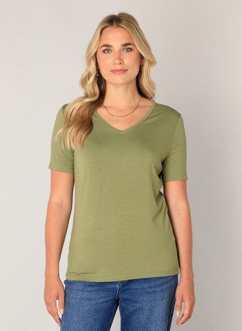 BASE LEVEL T-Shirt in Grün: Vorderseite