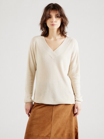 VERO MODA Trui 'NEW LEXSUN' in Beige: voorkant