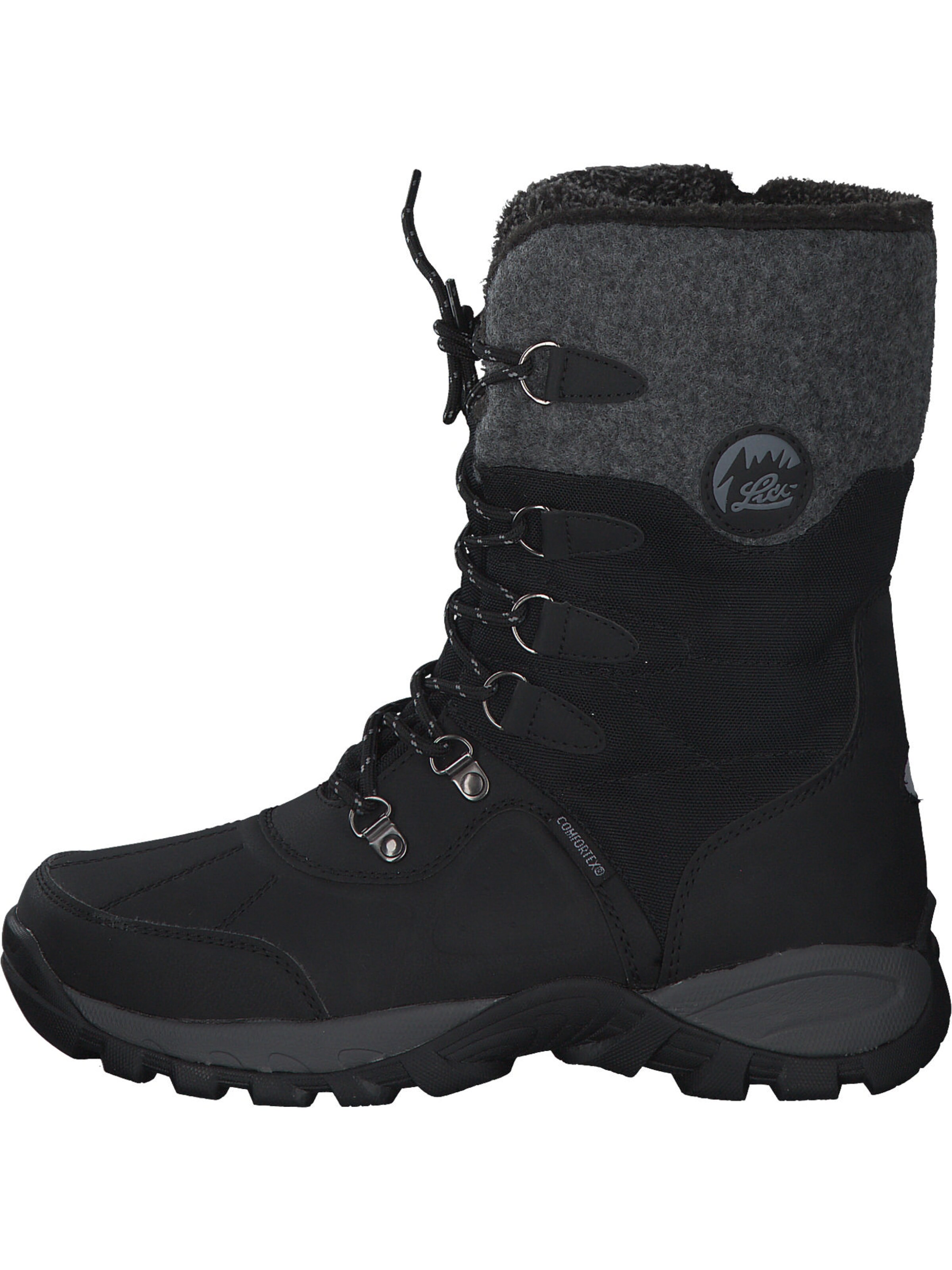 Geka Lace-Up Ankle Boots 'Silke' in Black