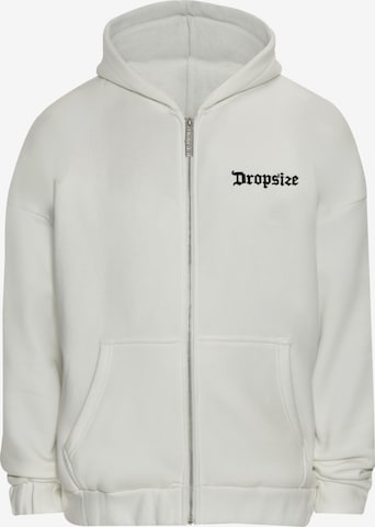 Veste de survêtement Dropsize en blanc : devant