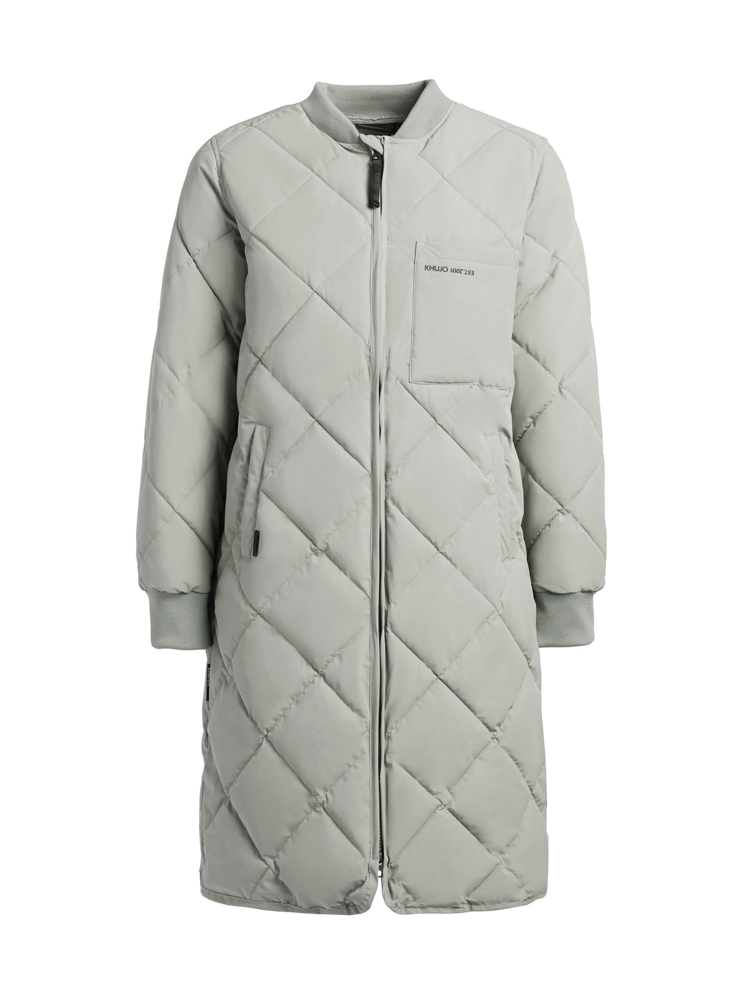 Manteau mi-saison 'Ymal2' khujo en vert : devant