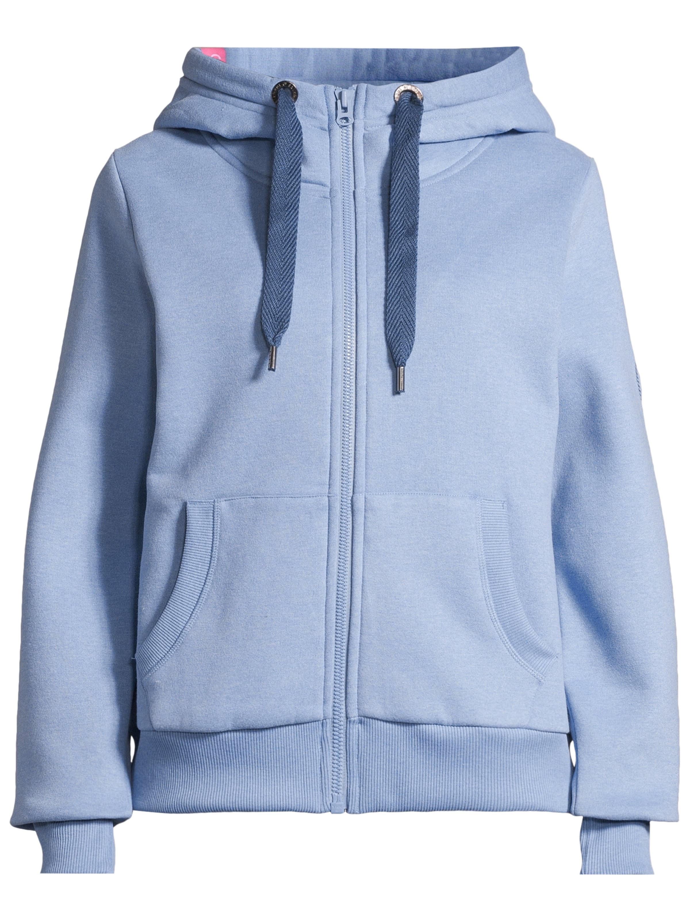 salzhaut Sweatvest in Blauw: voorkant