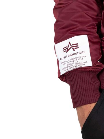 ALPHA INDUSTRIES Between-Season Jacket 'MA-1 ZHP' in Red