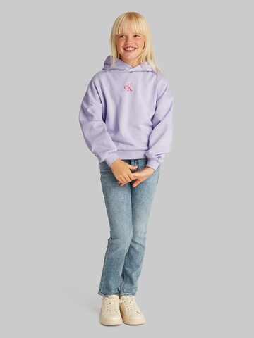 Calvin Klein Jeans Sweatshirt in Lila: Vorderseite
