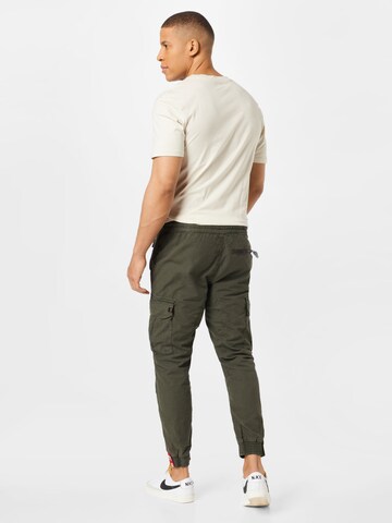 Effilé Pantalon cargo ALPHA INDUSTRIES en gris