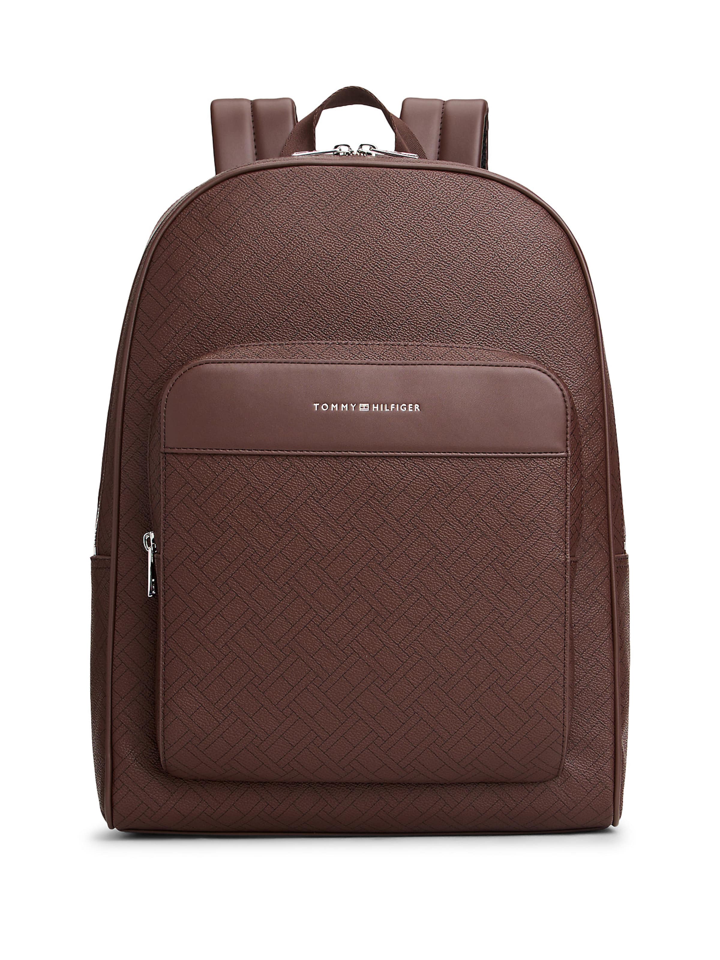 TOMMY HILFIGER Backpack in Chocolate / Black, Item view