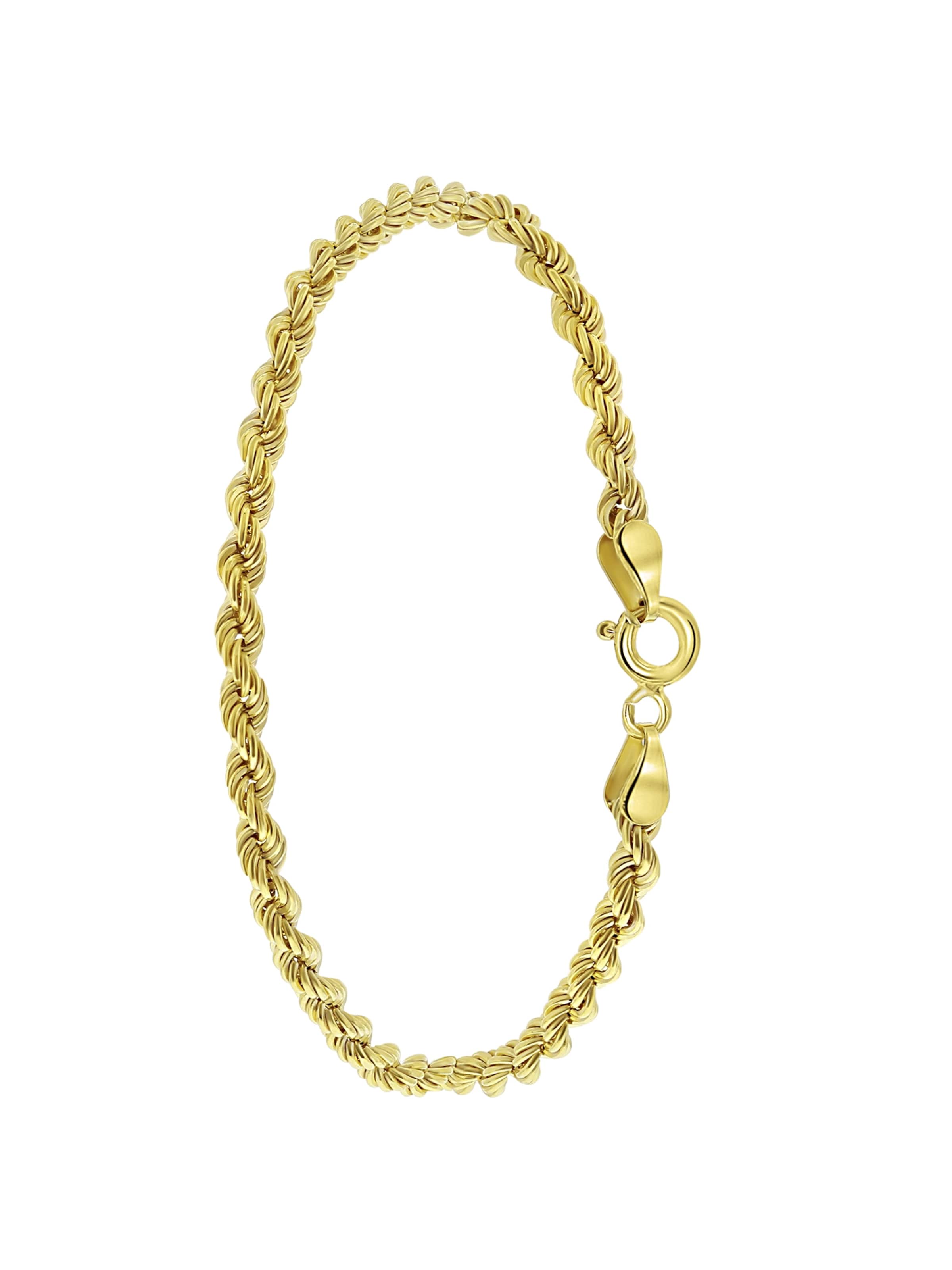 Lucardi Bracelet 'Klassisch' in Gold: front