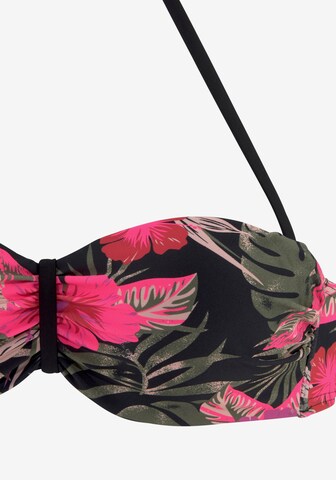 LASCANA Bandeau Bikinitop 'Elsa' in Mischfarben