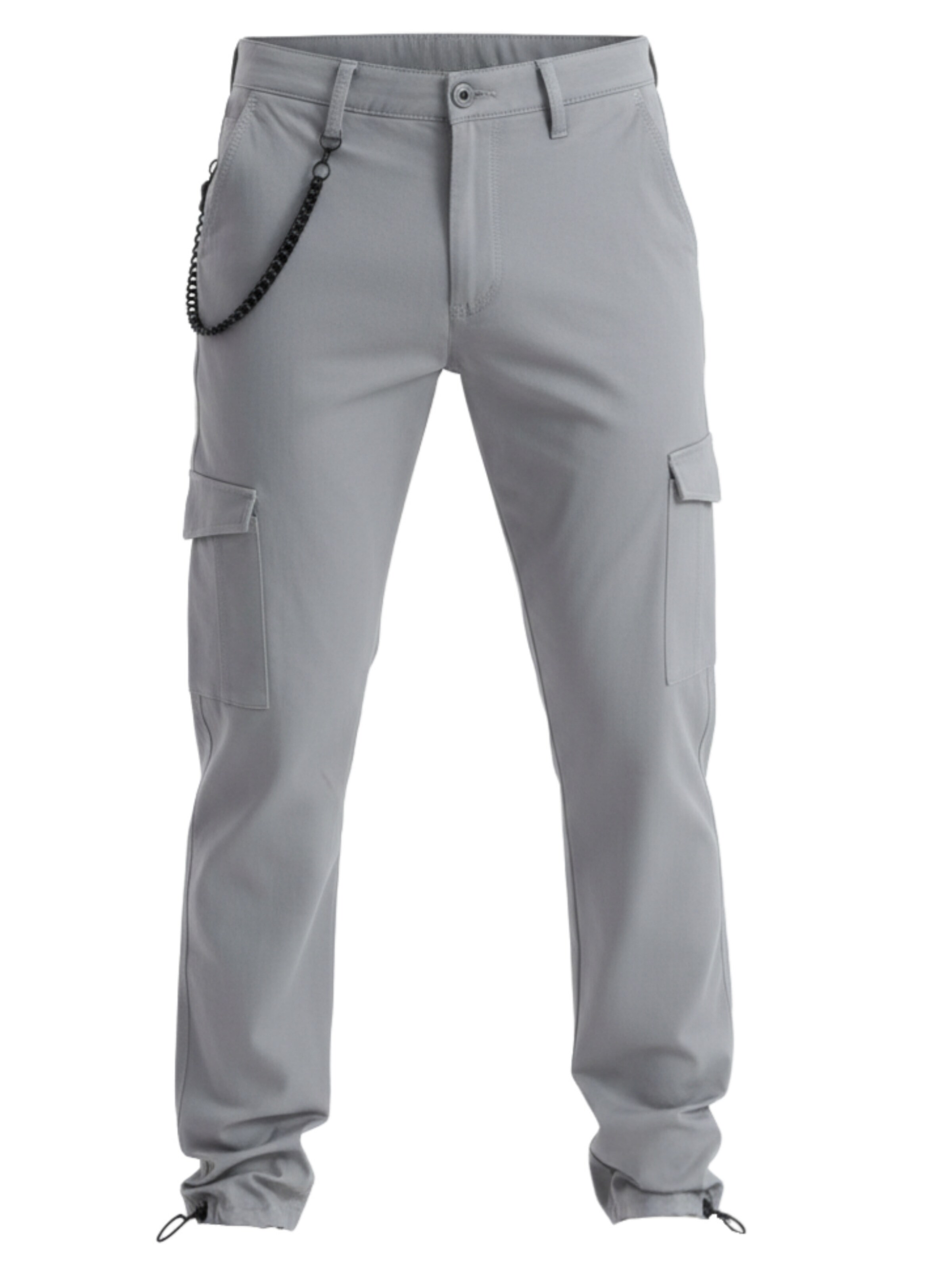 Ombre Trousers in Grey: front