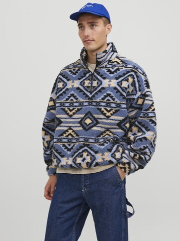 JACK & JONES Sweatshirt 'Diamond' in Blue: front