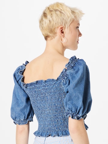 LEVI'S ® Bluzka 'Rey Smocked SS Blouse' w kolorze niebieski