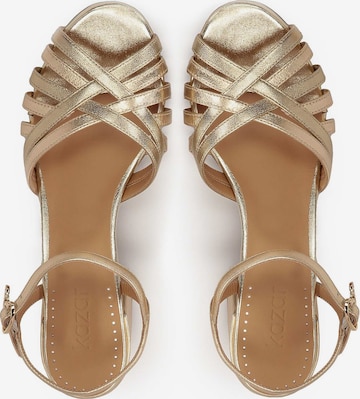 Kazar Strap sandal in Gold