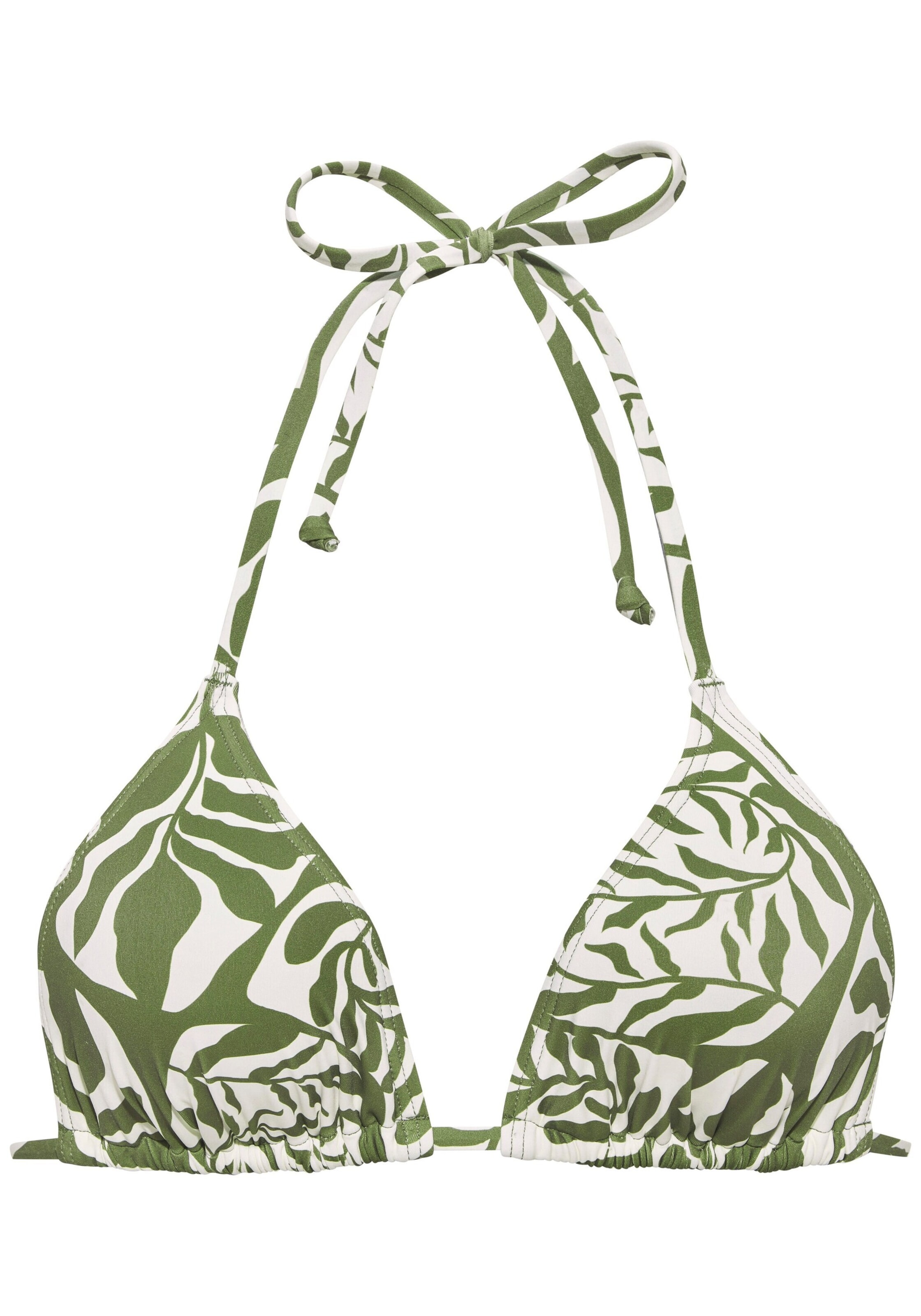 BUFFALO Triangle Bikini Top in Green: front