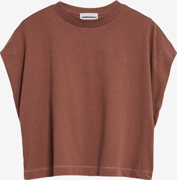 T-shirt oversize ARMEDANGELS en marron : devant