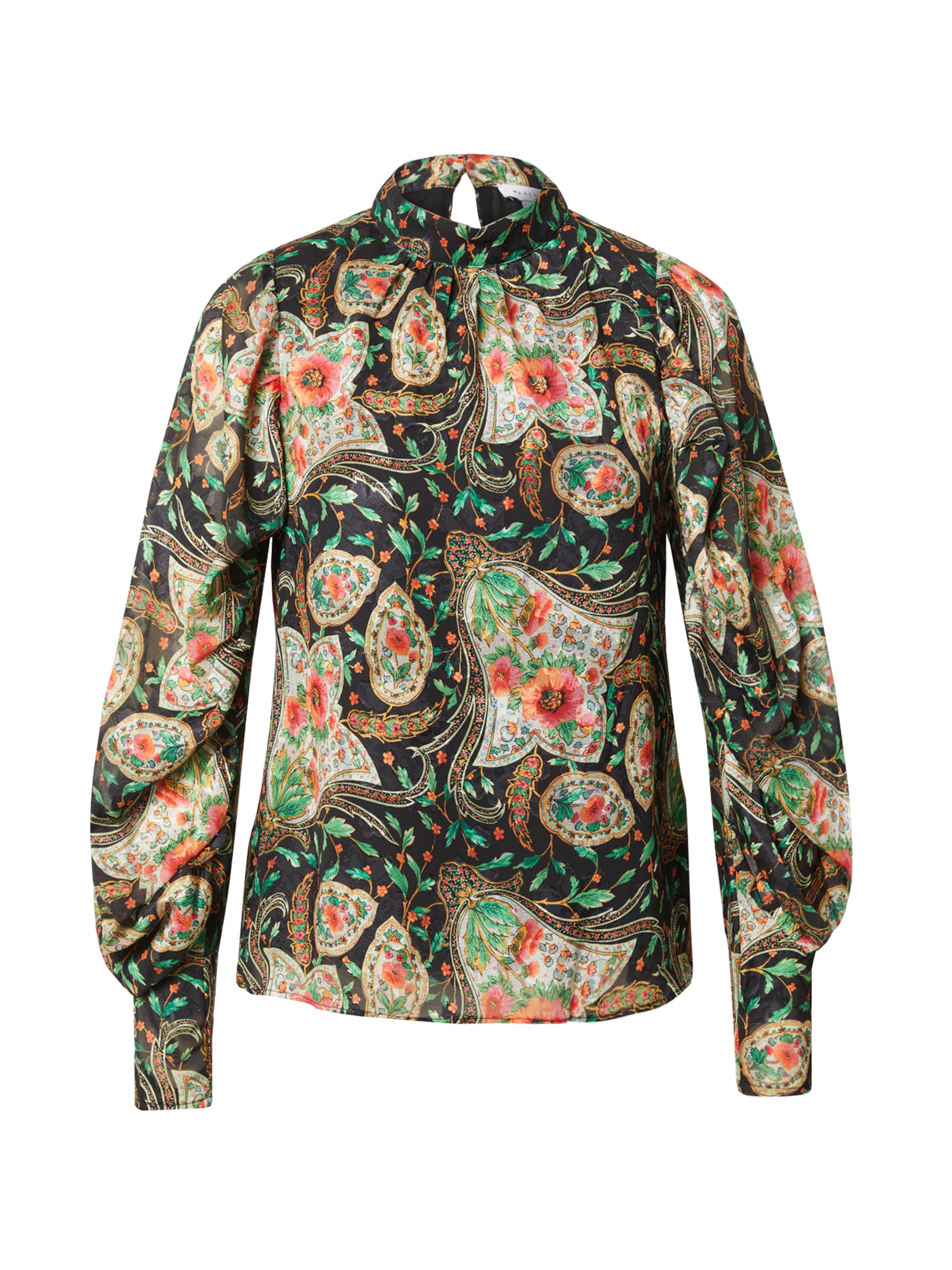 Warehouse Блуза в черно: отпред