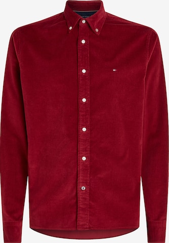 TOMMY HILFIGER Button Up Shirt in Red: front