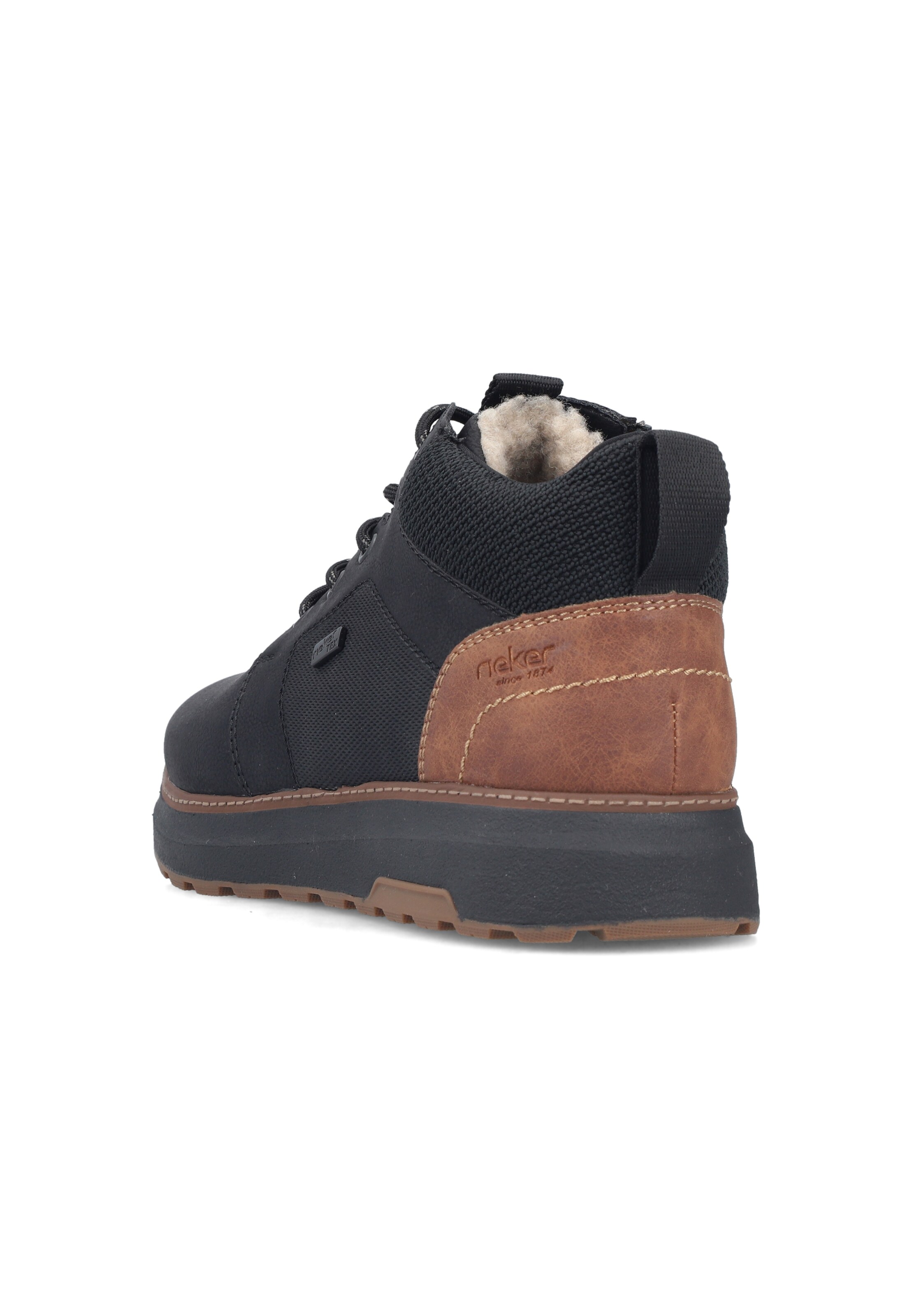 Chaussure à lacets Rieker en noir