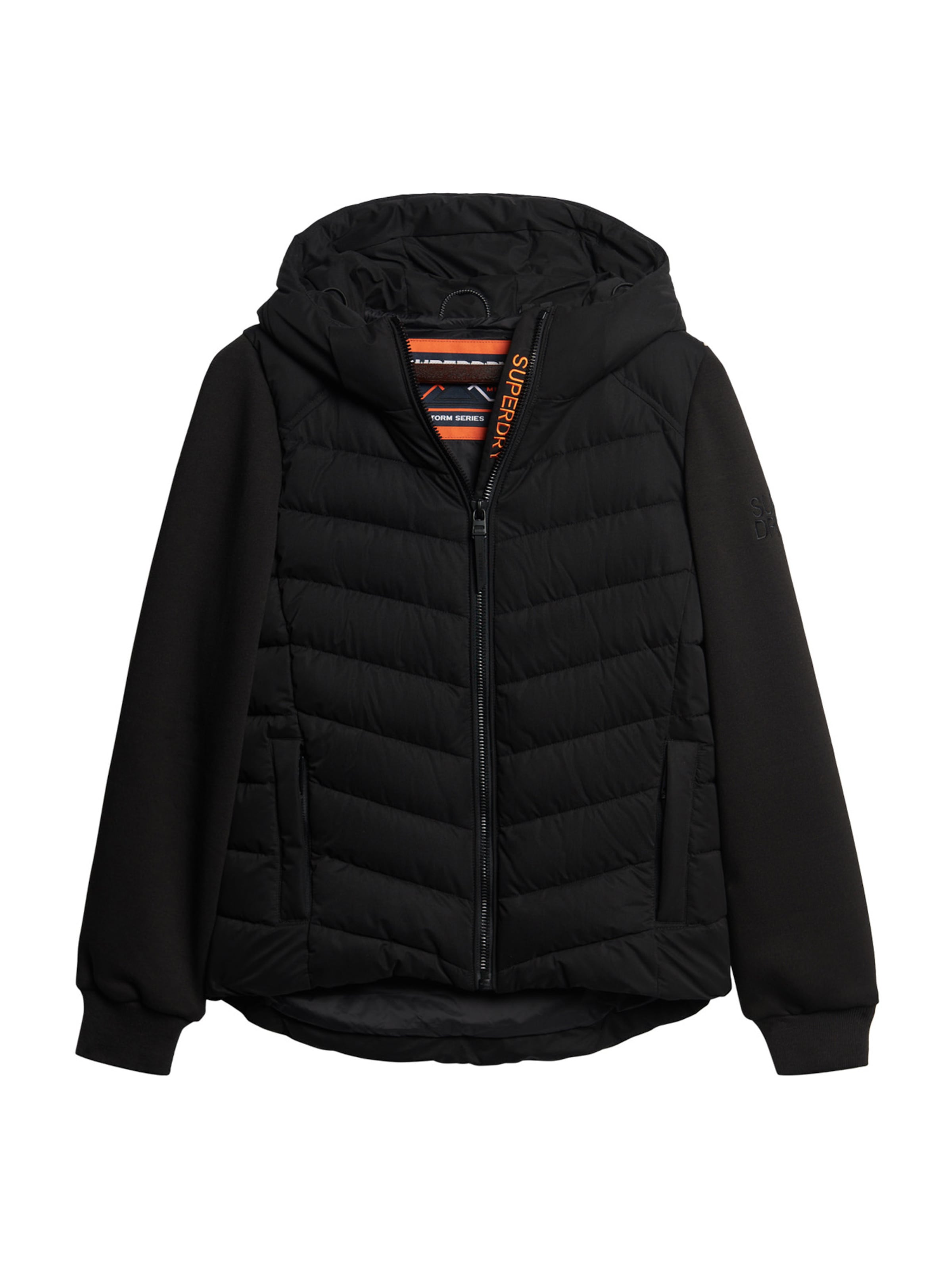 Superdry & Co Välikausitakki 'Storm' värissä musta: etupuoli