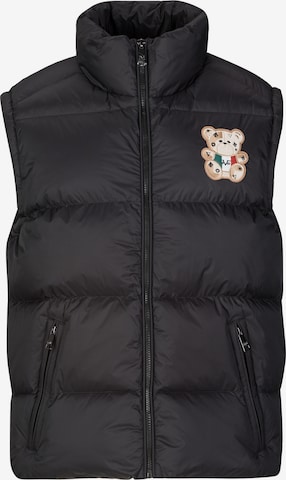19V69 ITALIA Weste 'Joel Teddy' in Schwarz: Vorderseite