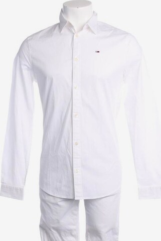 Tommy Jeans Button Up Shirt in S in White: front