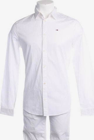 Tommy Jeans Freizeithemd / Shirt / Polohemd langarm S in Weiß: predná strana
