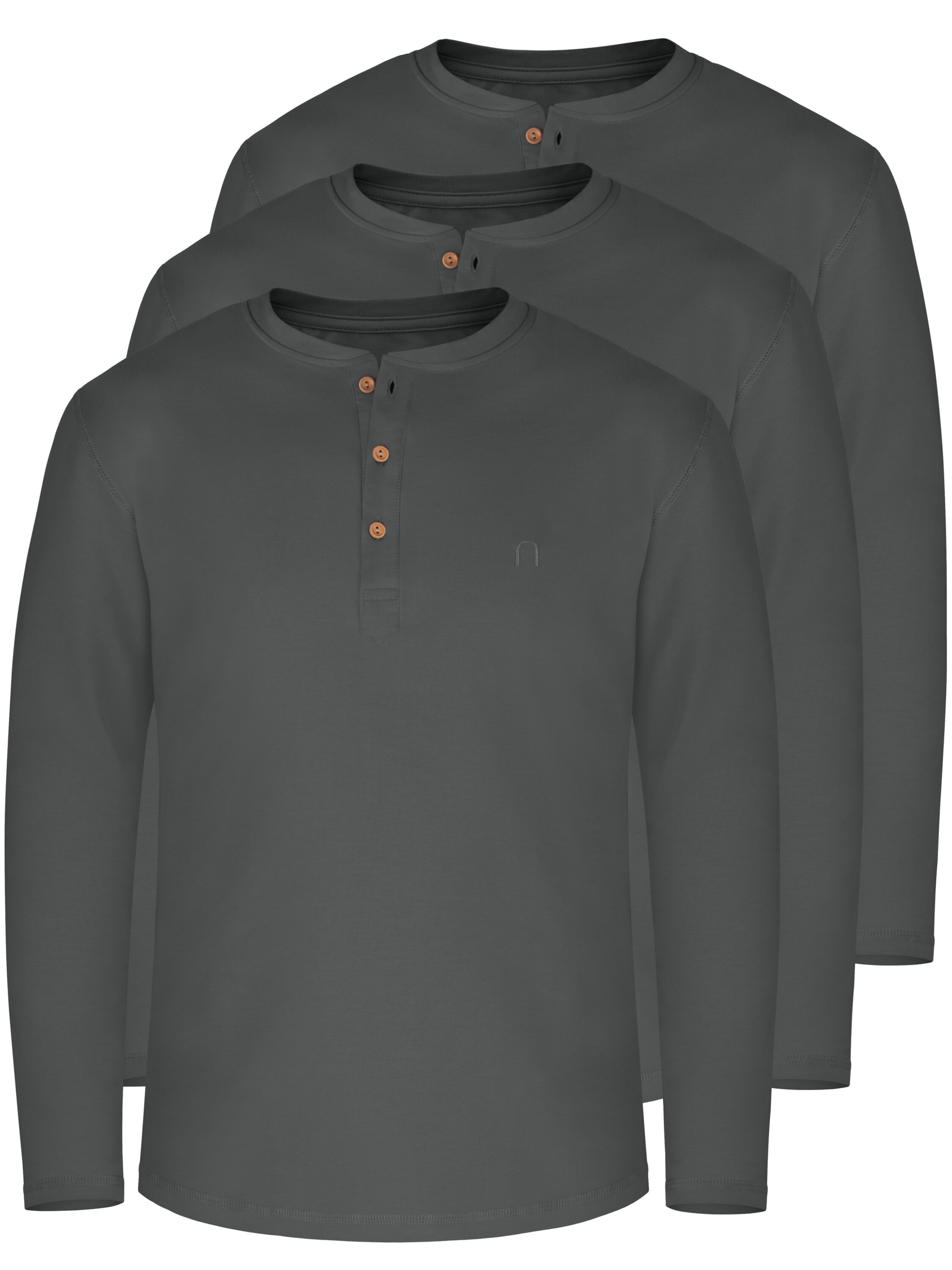 normani Shirt ' Neuville ' in Grey: front