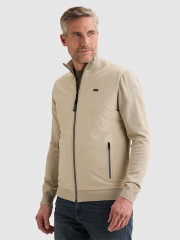 Giacchetta 'Cardigan in cotton/modal with zipper closure' di VANGUARD in grigio