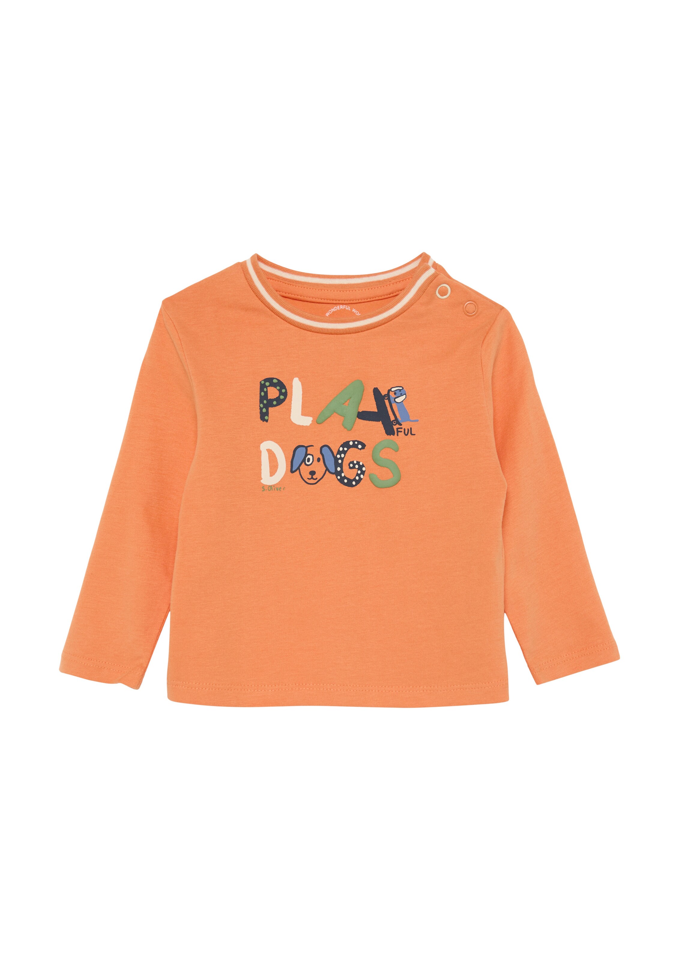 T-Shirt s.Oliver en orange : devant