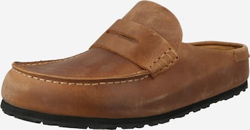BIRKENSTOCK Loafer 'Naples' värissä ruskea: etupuoli