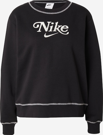 Nike Sportswear Sweatshirt i svart / vit, Produktvy