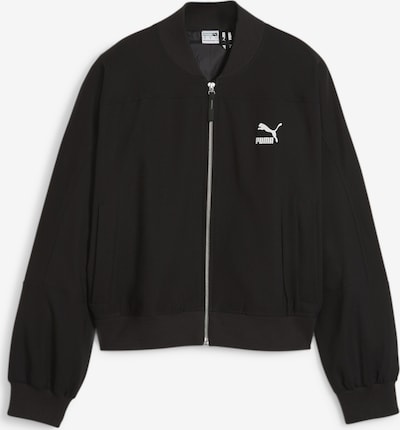 PUMA Jacke 'Classics Shiny' in schwarz / weiß, Produktansicht