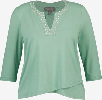 Ulla Popken Shirt in Groen: voorkant