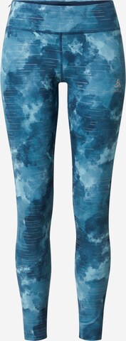 ODLO Workout Pants in Blue: front