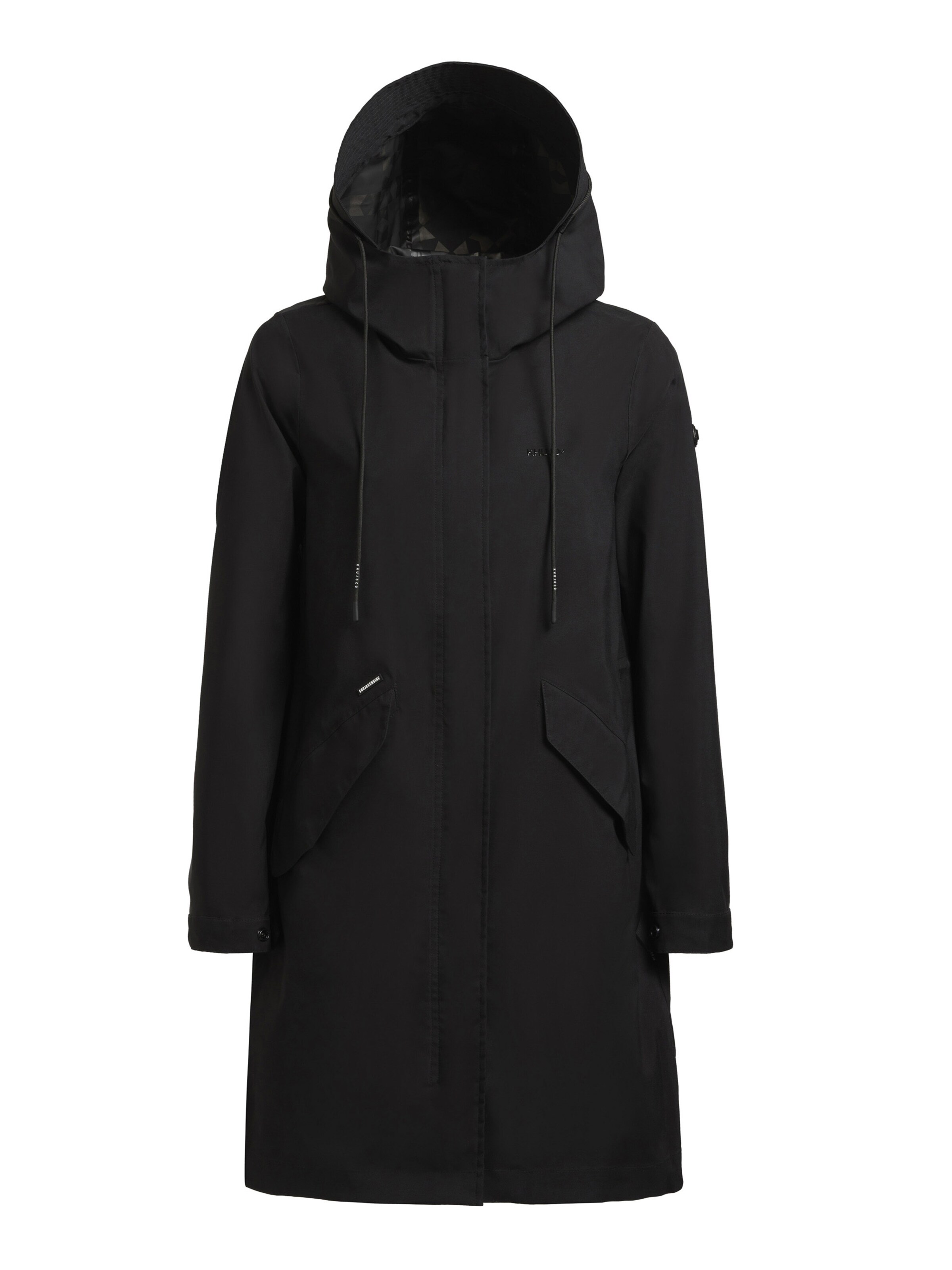 khujo Kevad-sügismantel 'Elea', värv must: eest vaates