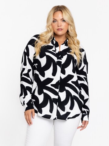 YOEK Blouse in Zwart: voorkant