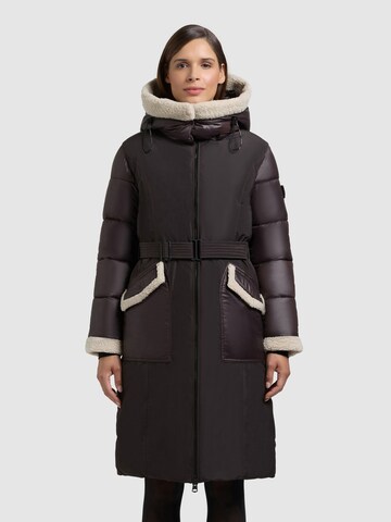 khujo Wintermantel 'Pobby' in Lila: Vorderseite