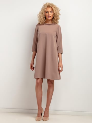 TESSITA Kleid in Braun: Vorderseite