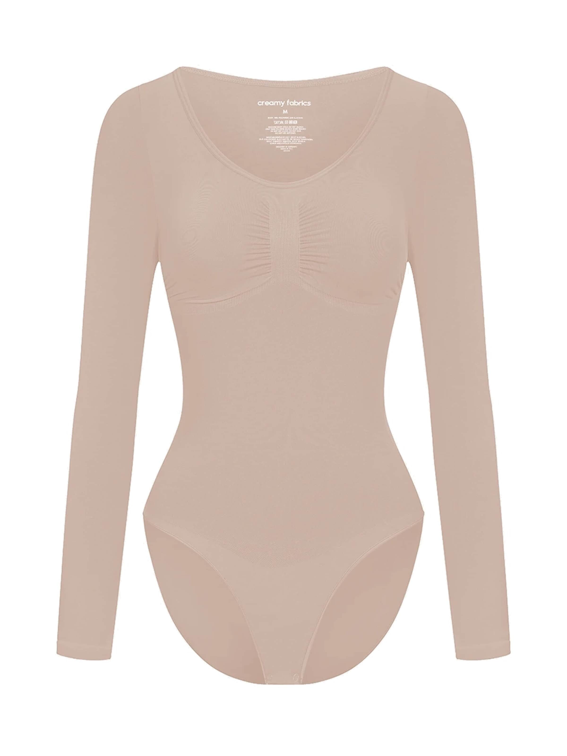Body modelant 'Bodysuit Sculpting Shapewear Longsleeve mit Slip' cfab (formerly creamy fabrics) en beige : devant