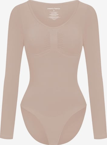 Body modelant 'Bodysuit Sculpting Shapewear Longsleeve mit Slip' cfab (formerly creamy fabrics) en beige : devant