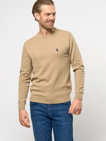 U.S. POLO ASSN. Pullover 'Adair' i beige: forside