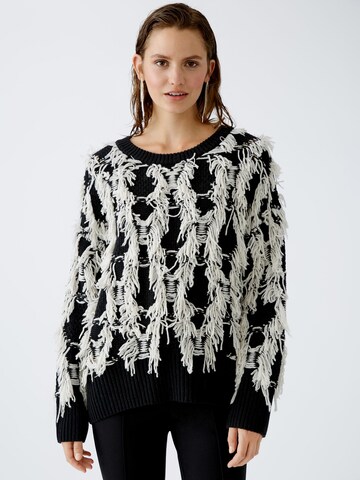 OUI Pullover in Schwarz: Vorderseite