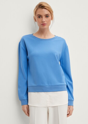 COMMA Sweatshirt in Blue: front