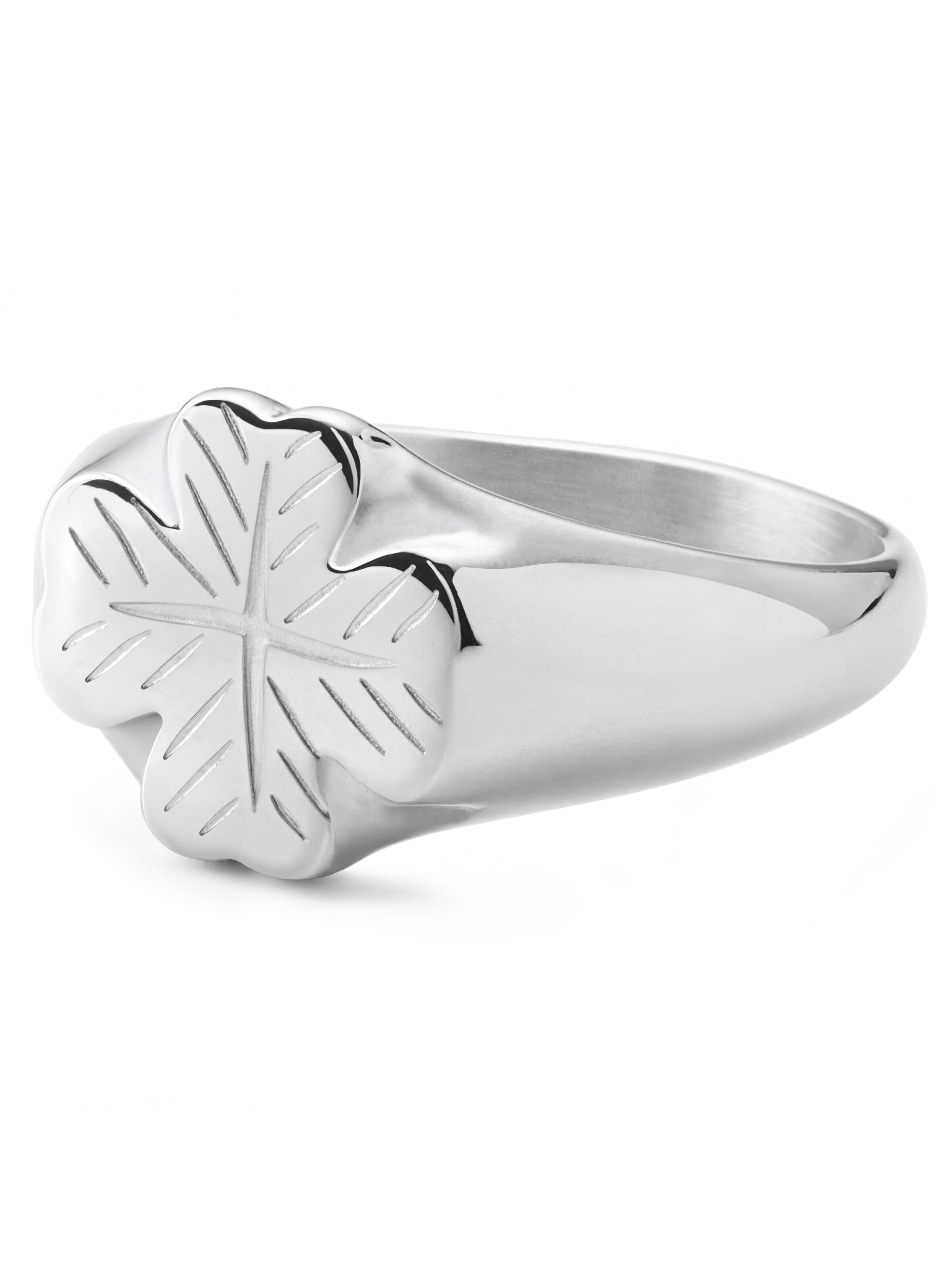 Seizmont Ring 'Clover' in Silver: front