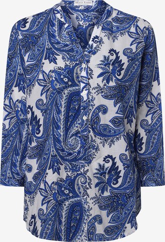 Marie Lund Blouse in Blauw: voorkant