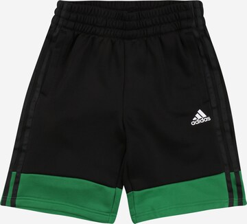 ADIDAS PERFORMANCE Sportbroek 'B A.R. 3S' in Zwart: voorkant