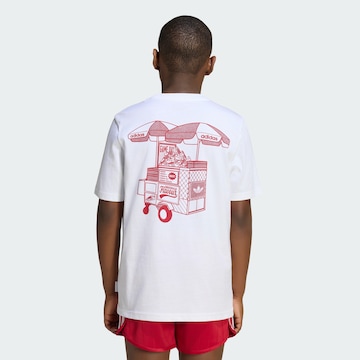 ADIDAS ORIGINALS Shirt 'Foodstand' in Wit: voorkant
